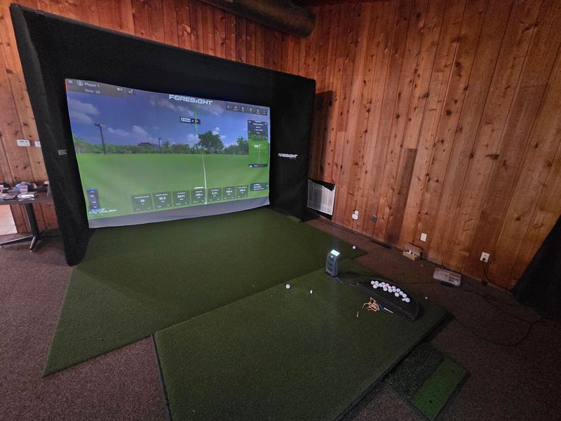 Swinging Indoors On The Golf Simulator