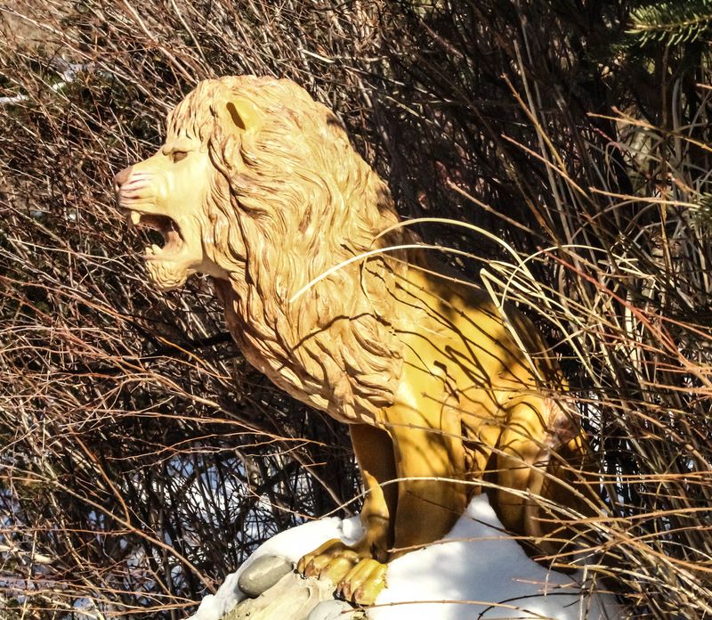 That Little Lion Statue Is A Newer Addition