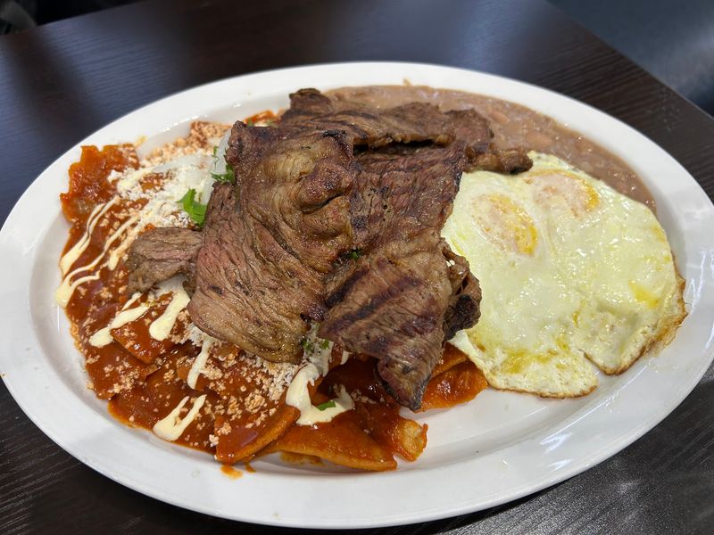 The Chilaquiles Start With Tortilla Strips Fried To Order The Chilaquiles Start With Tortilla Strips Fried To Order