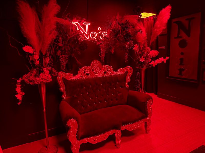 The Dining Room Glows Crimson Like a Vampire's Living Room