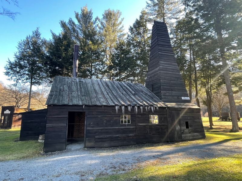 The Replica Engine House Over the Original Well