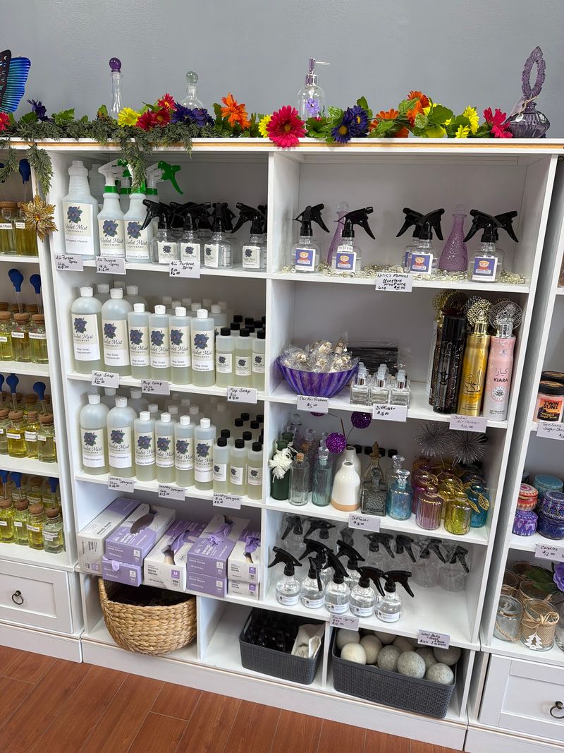 The Shelves Hold Surprises Beyond the Perfume Bottles