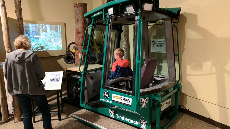 The Visitor Center Lets You Drive A Timber Harvester Without A License The Visitor Center Lets You Drive A Timber Harvester Without A License