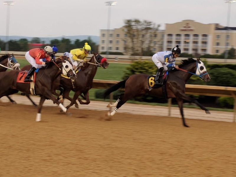 Thundering Hooves On A Tight Three-Quarter-Mile Oval