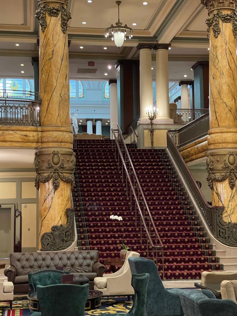 Tiffany Glass And A Famous Staircase Set The Mood Before You Sit Tiffany Glass And A Famous Staircase Set The Mood Before You Sit