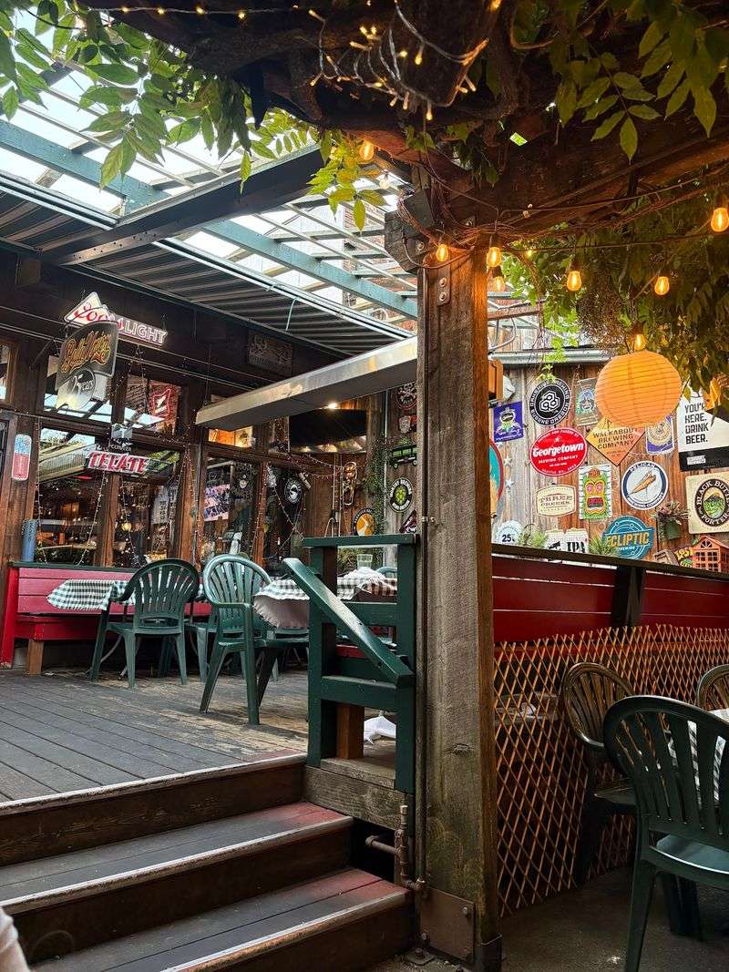 Two Levels of Outdoor Seating Two Levels of Outdoor Seating