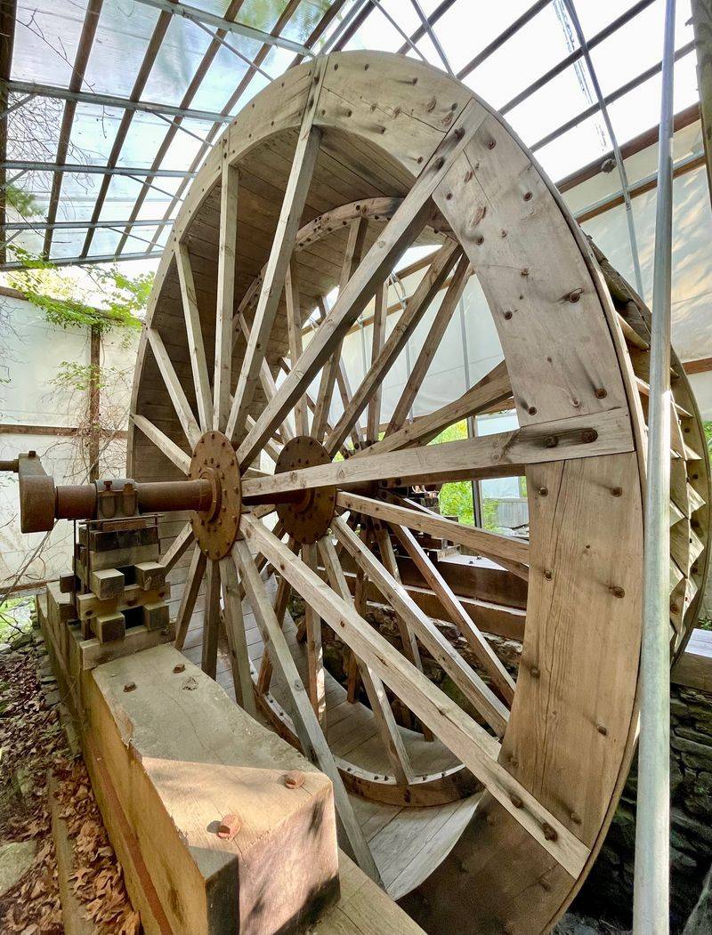 Two Waterwheels With Very Different Stories