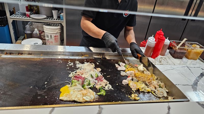 Watching The Hibachi Grill Work Its Magic