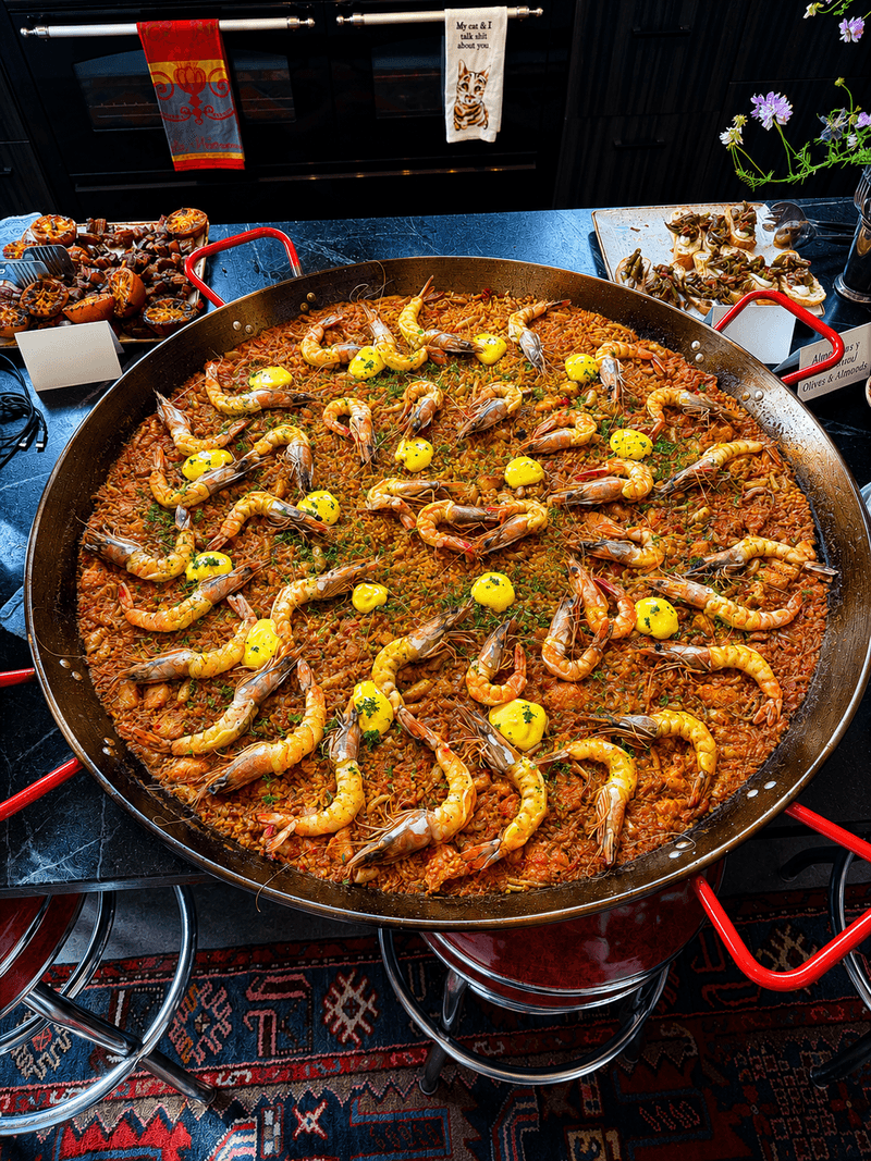 Weekend Paella and Sweet Endings