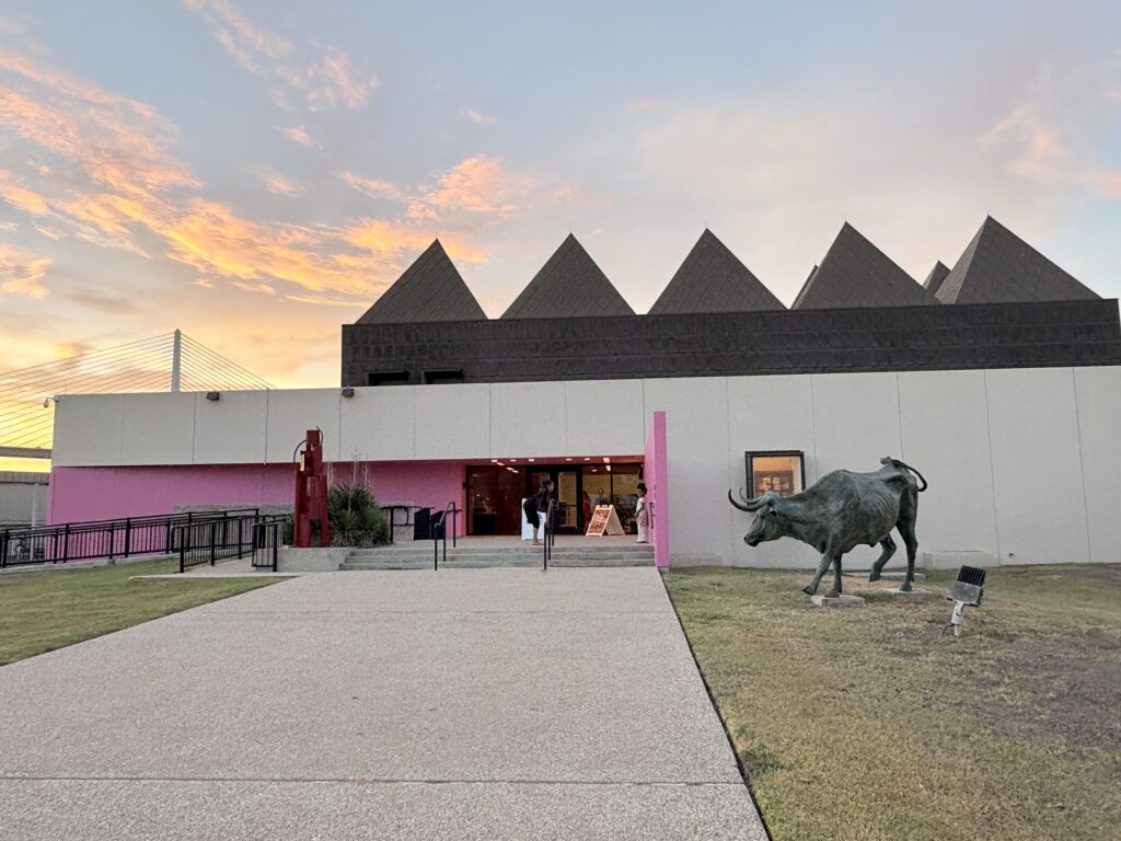 Dramatic architecture of the Art Museum of South Texas in Corpus.